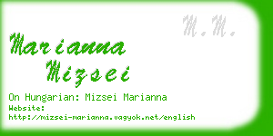 marianna mizsei business card